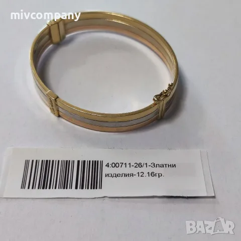 Златна гривна 12.16гр. Cartier, снимка 2 - Гривни - 55303735
