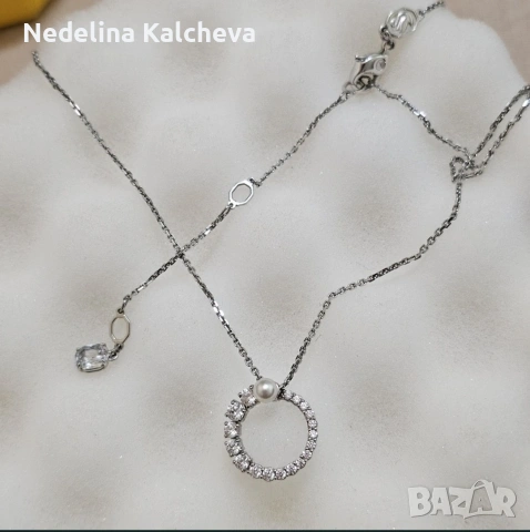 Колие Swarovski - Matrix Pearl Pendant, снимка 2 - Колиета, медальони, синджири - 54843433