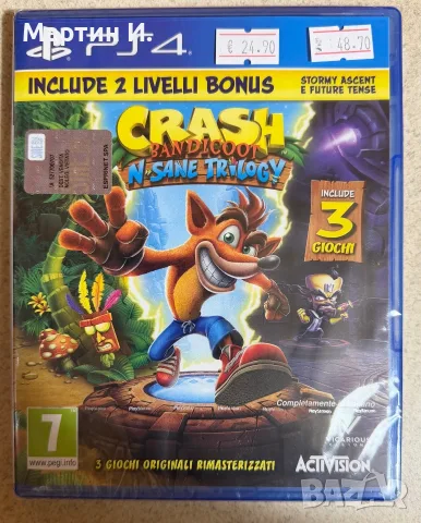 Ps4 Crash bandicoot в целофан