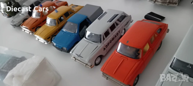 USSR, CCCP, СССР, 1:43 Moskvich, Chaika, Mercedes, Lada, ZIL 131, снимка 2 - Колекции - 54803074