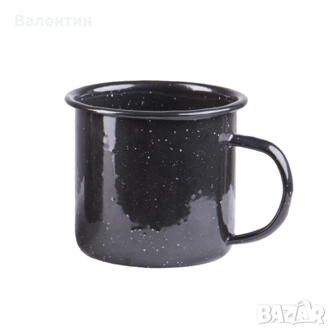 Черно емайлирано къмпинг канче Miltec 350 ML