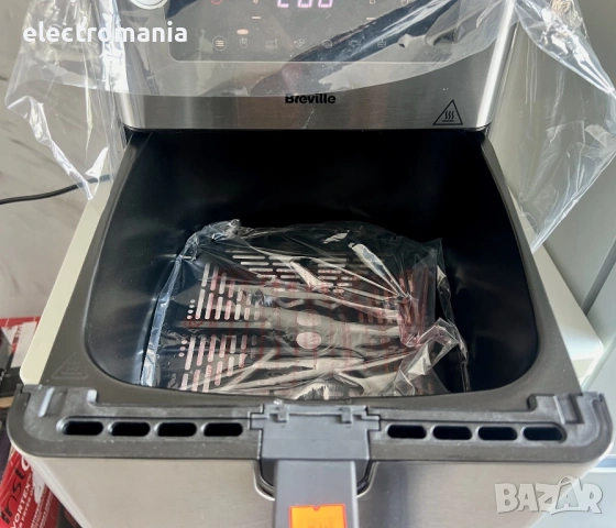 ЧИСТО НОВ!!! фритюрник с горещ въздух Breville HaloAir XL 9л, снимка 4 - Фритюрници - 54378673