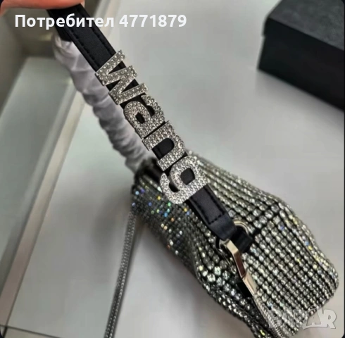  дамска чанта с кристали – НОВА, снимка 2 - Чанти - 54039706