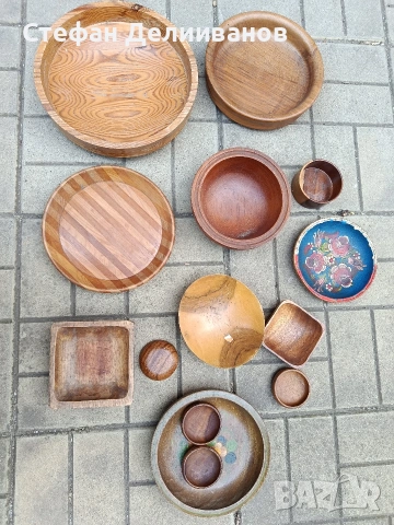 дървени купи , снимка 2 - Декорация за дома - 54452296