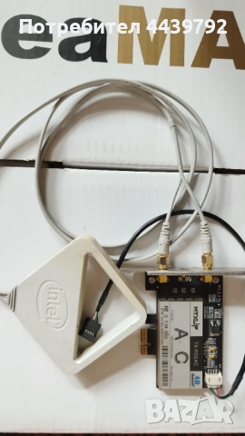 Безжична мрежова карта PCI-E,WI-FI 2.4 и 5Ghz, Bluetooth 4.0,INTEL AC 7265 , снимка 3 - Мрежови адаптери - 54580843