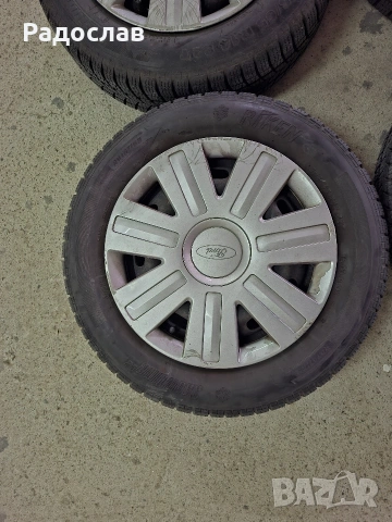 Железни джанти 14" Форд с зимни гуми, снимка 10 - Гуми и джанти - 54025741