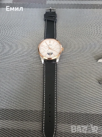 Часовник JAQUES LEMANS 1-1901 Moonphase, снимка 5 - Мъжки - 55071415