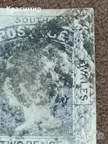 ПОЩЕНСКИ Марка Австралия 1852. , снимка 5 - Филателия - 54656192