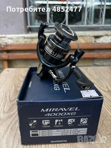 Макара ShimanoMiravel4000XG, снимка 3 - Макари - 55174863