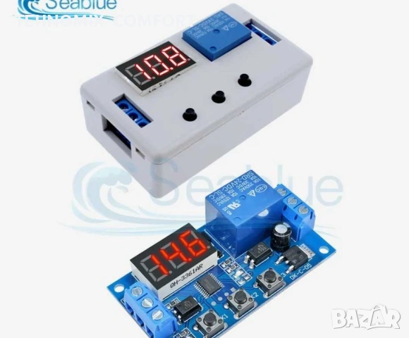 Таймер с кутийка за времезакъснение, 6-30, 220 V цикличен, снимка 2 - Друга електроника - 55127375