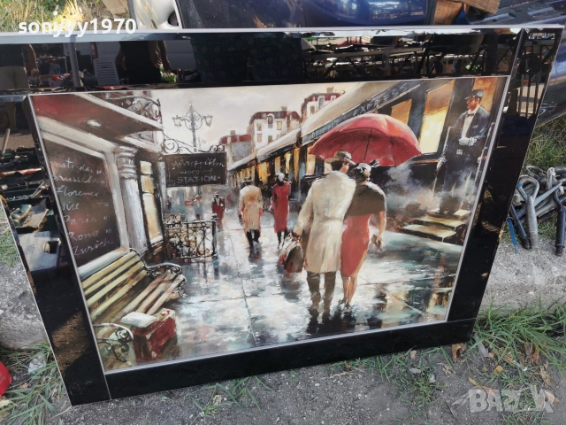 OIL EFFECT PRINT 95X75СМ КАРTИНА ВНОС ENGLAND 2706262025L4, снимка 2 - Други ценни предмети - 55072331