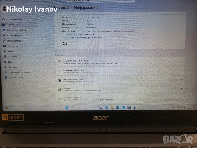 ACER Aspire 3 A315-34-C8TY, снимка 4 - Лаптопи за дома - 55079275