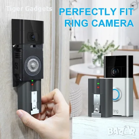 Комплект 2 батерии 6040mAh 3.65V за Ring Video Doorbell и Stick Up Cam V4, снимка 4 - Батерии, зарядни - 55594893