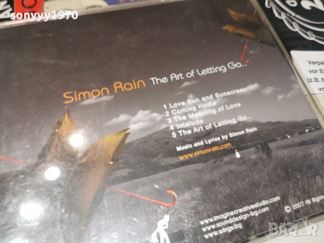 SIMON RAIN CD 0107260753L1, снимка 12 - CD дискове - 55107853