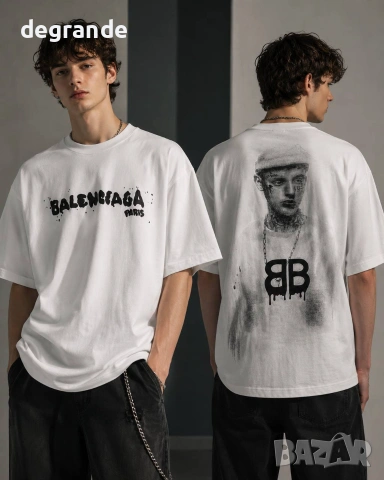 ♣️Мъжки Тениски 💫BALENCIAGA💫6 налични модела 👇, снимка 5 - Тениски - 55047710