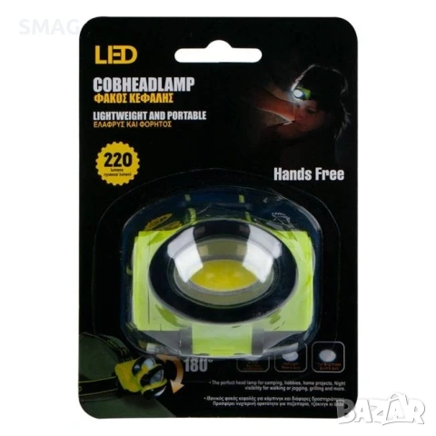 LED челник 220 lumens, 3 режима, регулируем ъгъл_1192012, снимка 4 - Къмпинг осветление - 54514298