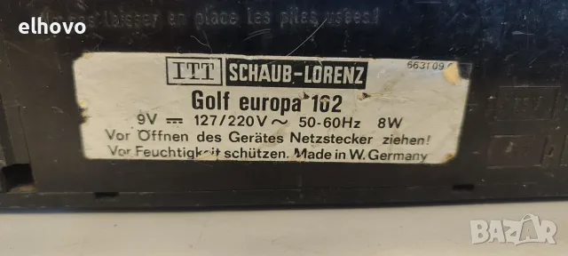 Радио ITT Schaub-Lorenz Golf Europa 102, снимка 6 - Радиокасетофони, транзистори - 55624912