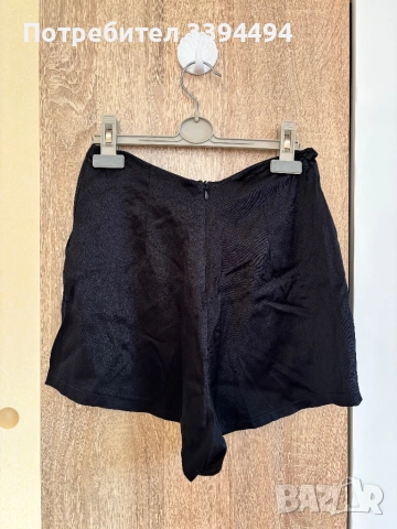 Къси сатенени гащи Zara с висока талия, снимка 2 - Къси панталони и бермуди - 54527955