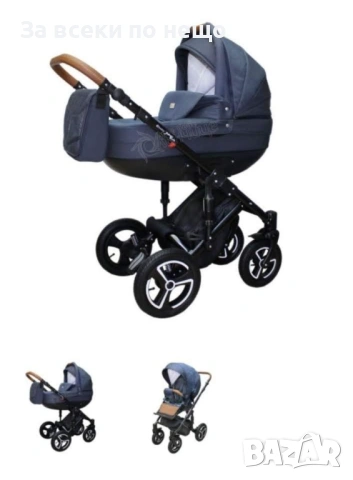 Бебешка Комбинирана Количка 2в1 Jump Soft Denim Nio