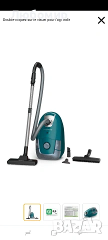 Прахосмукачка с торба Rowenta Power XXL, 4,5 л, ниска консумация на енергия, максимален 