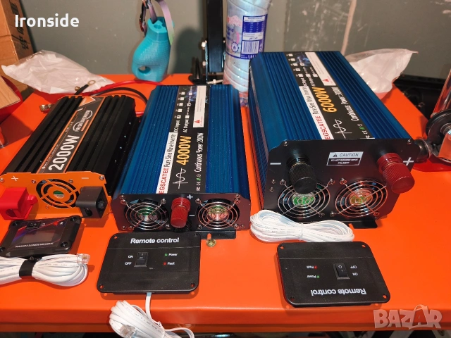 Инвертори 12v-220v чиста синусоида , снимка 8 - Друга електроника - 54889793