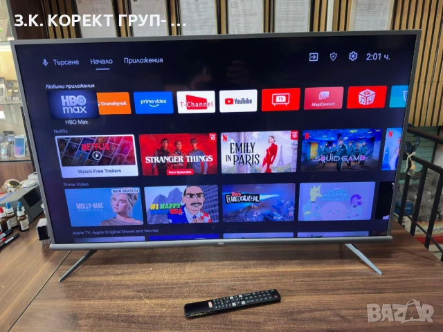 LED Smart Android телевизор TCL 43EP660 / 109 см / 4K Ultra HD