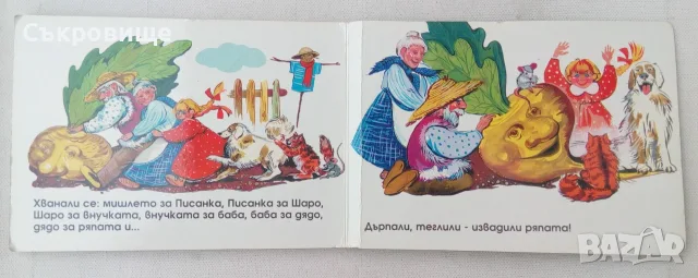 Картонена детска книжка Дядо ряпа вади - Фют - Стефка Радкова, снимка 7 - Детски книжки - 40221861