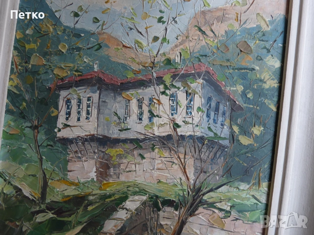 Стара картина 39 / 30 см, снимка 10 - Антикварни и старинни предмети - 54985621