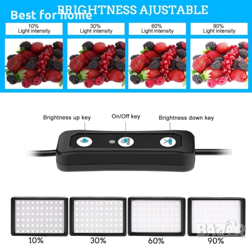 Комплект от 2 LED видео лампи, снимка 6 - Други - 55149510