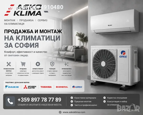 Продажба, монтаж и сервиз на КЛИМАТИЦИ в София, снимка 8 - Монтажи - 55570714