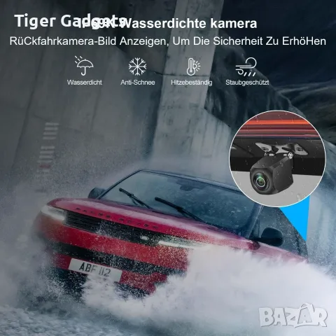 GREENAUTO 5G WiFi камера за заден ход 1080P с нощно виждане за Android и iPhone, снимка 5 - Аксесоари и консумативи - 55407494