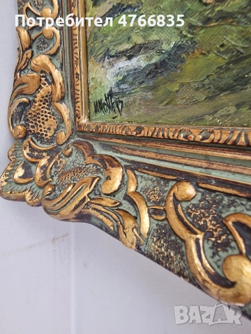 Картина рисувана на платно с маслени бои , снимка 2 - Картини - 54761840