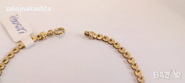 Нова-Златна гривна-4,30гр/14кр, снимка 4 - Гривни - 54467023