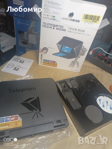 Преносим телесуфлер LENSGO TC7 за смартфон и DSLR, снимка 3 - Обективи и филтри - 54510826