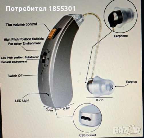 Слухов апарат, снимка 4 - Други - 54858396