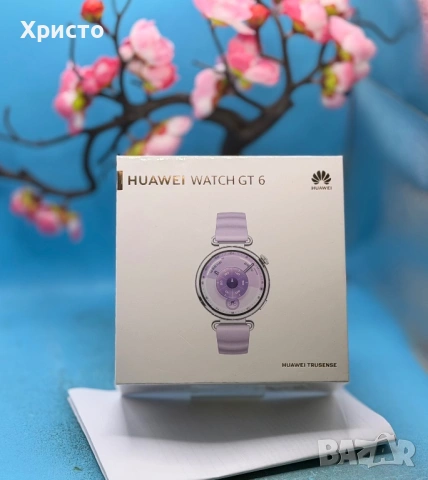 НОВ!!! Дамски смарт часовник Huawei Watch GT 6, 41MM, Purple , снимка 2 - Смарт часовници - 54601739