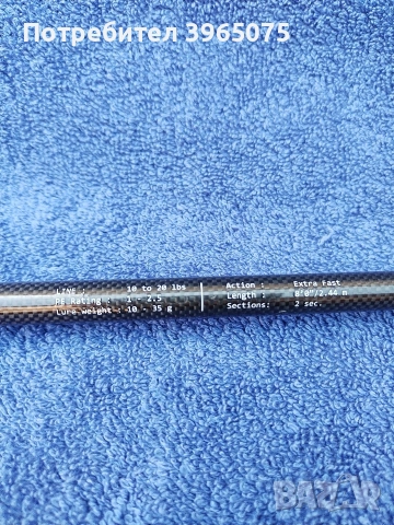 продавам въдица Filstar black shadow 2.44m 10-35gr, снимка 3 - Въдици - 55089891