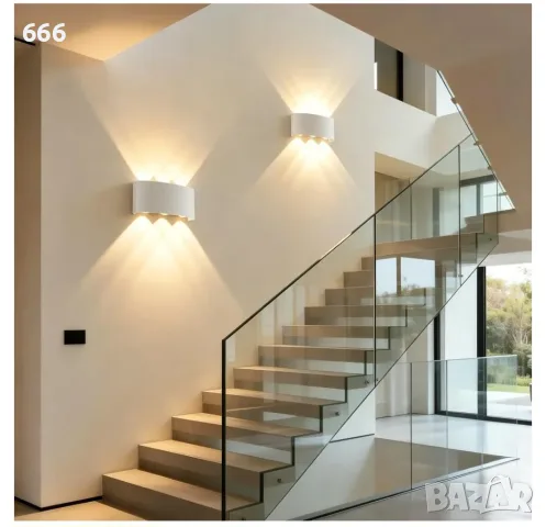 LED стенна лампа, снимка 6 - Лампи за стена - 55455824