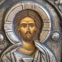 Сребърна икона Иисус Христос Вседържител, снимка 2