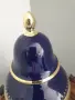 Royal KPM кобалт 25см/КПМ Бавария стара немска порцеланова ваза с капак/урна, снимка 4