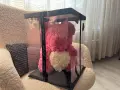 Мече от рози InLove 40 см с кутия, чисто ново, подарък, снимка 9