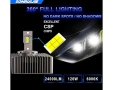 LED D5S / D5R Крушки SONRUIJIE 120W 24000LM 6000K – Plug & Play CANBUS, снимка 2
