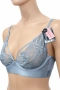 Комплект дамско бельо Hunkemöller – сутиен 75C и бикини XL, светлосиня дантела, снимка 6