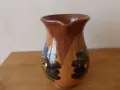 Керамична кана ваза Бусинска керамика 1980 г, снимка 5