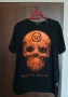 Мъжка  тениска Philipp Plein с голям оранжев череп и лого., снимка 2