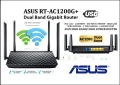 Гигабитов Рутер ASUS RT-AC1200G+ Dual-Band с USB, снимка 1