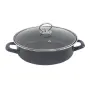 Тава и тенджера 2в1 Rosberg R51222A28CT, 28 см, Мраморно покритие, Капак, Индукция и фурна, Черен, снимка 2