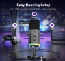 Настолен микрофон FIFINE AM8 Dynamic RGB XLR/USB- Black, снимка 1