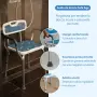 Помощен стол за баня с облегалка Душ стол, снимка 7