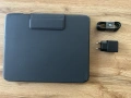 КАТО НОВА !!! Безжична клавиатура - кейс и поставка - LOGITECH Slim Folio Pro - iPad Pro 12.9, снимка 1